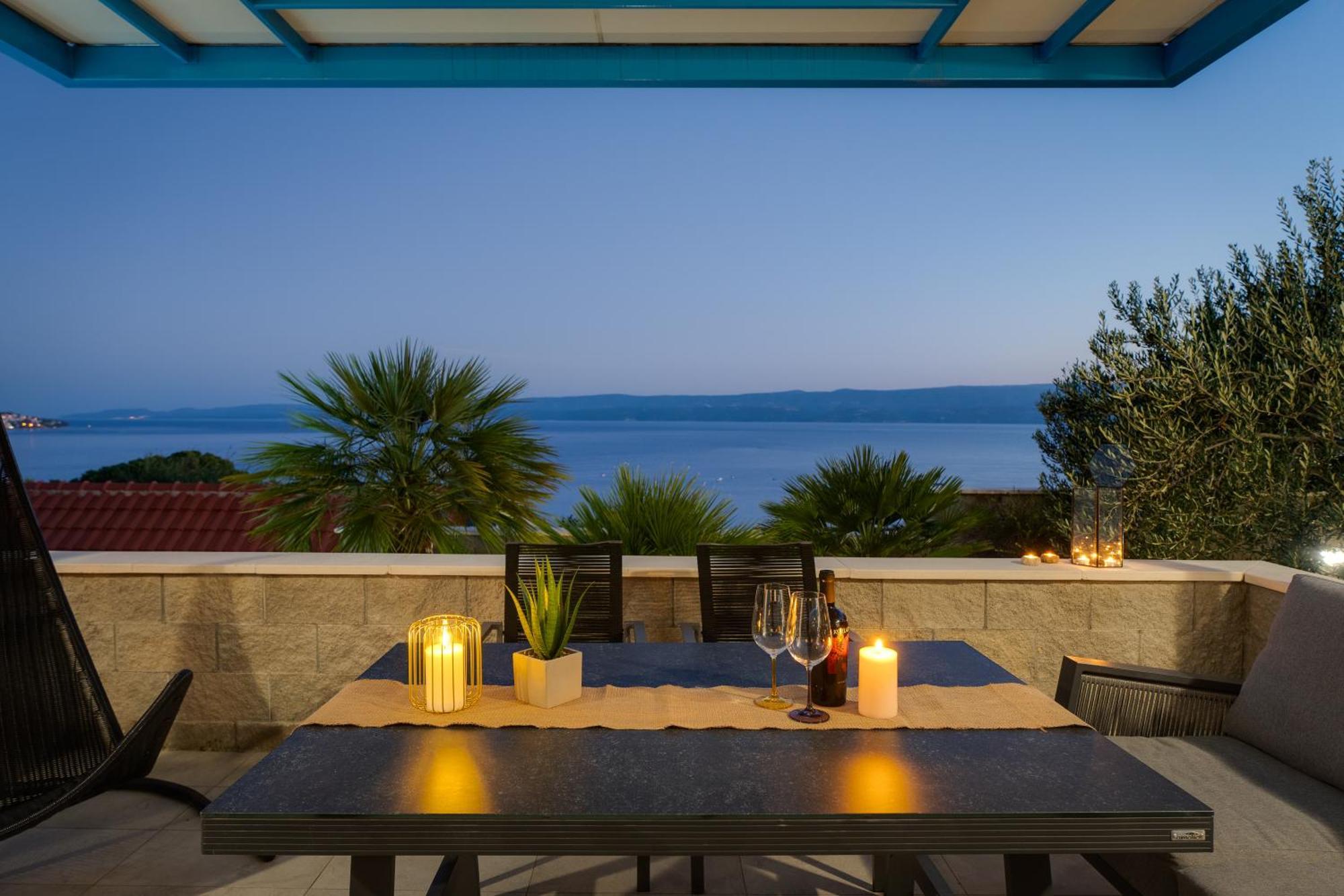 Villa Allegra With 32Msq Heated Pool, 300M Far From Sandy Beaches, Open Sea View Omiš Exteriör bild
