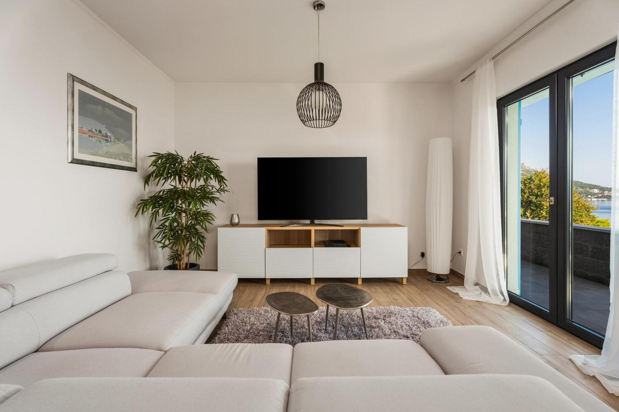 Villa Allegra With 32Msq Heated Pool, 300M Far From Sandy Beaches, Open Sea View Omiš Exteriör bild