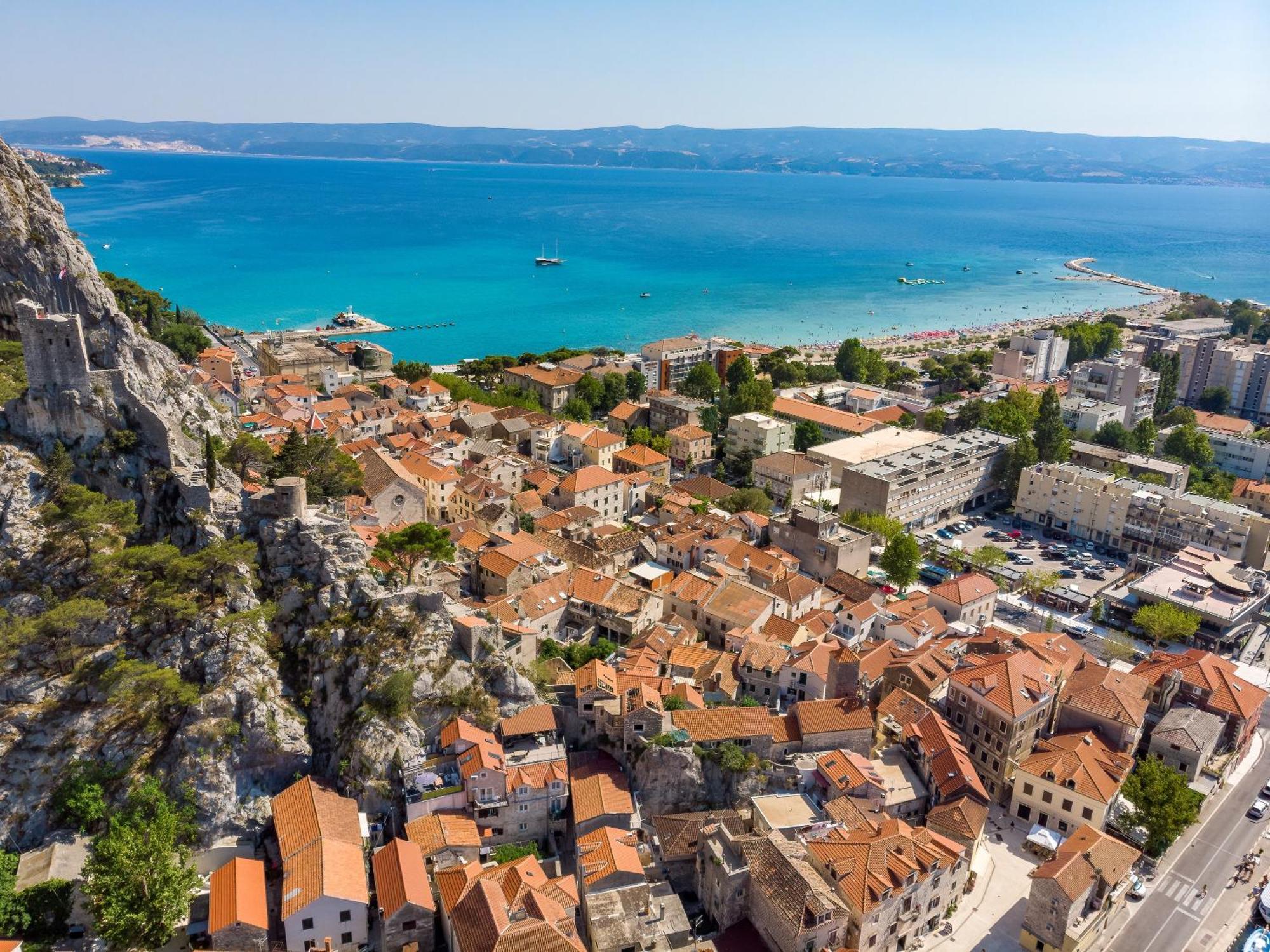Villa Allegra With 32Msq Heated Pool, 300M Far From Sandy Beaches, Open Sea View Omiš Exteriör bild