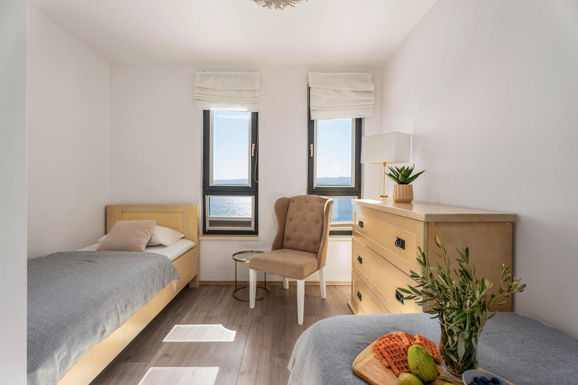 Villa Allegra With 32Msq Heated Pool, 300M Far From Sandy Beaches, Open Sea View Omiš Exteriör bild